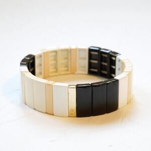 Roxanne Assoulin Black and Cream Bracelet